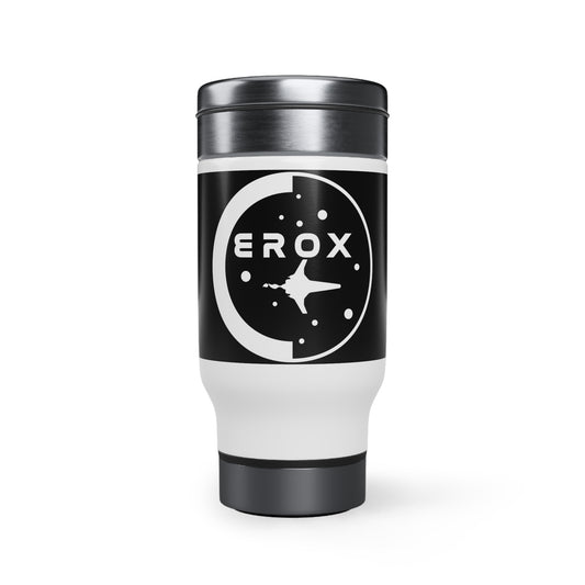 Stainless Steel Travel Mug with Handle, 14oz