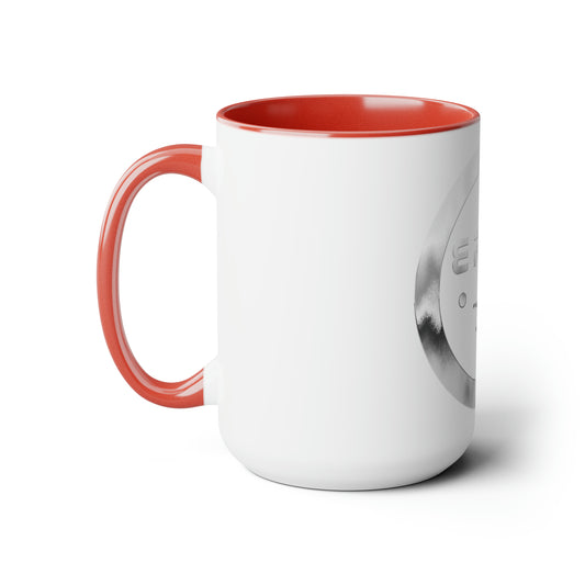 Two-Tone Coffee Mugs, 15oz