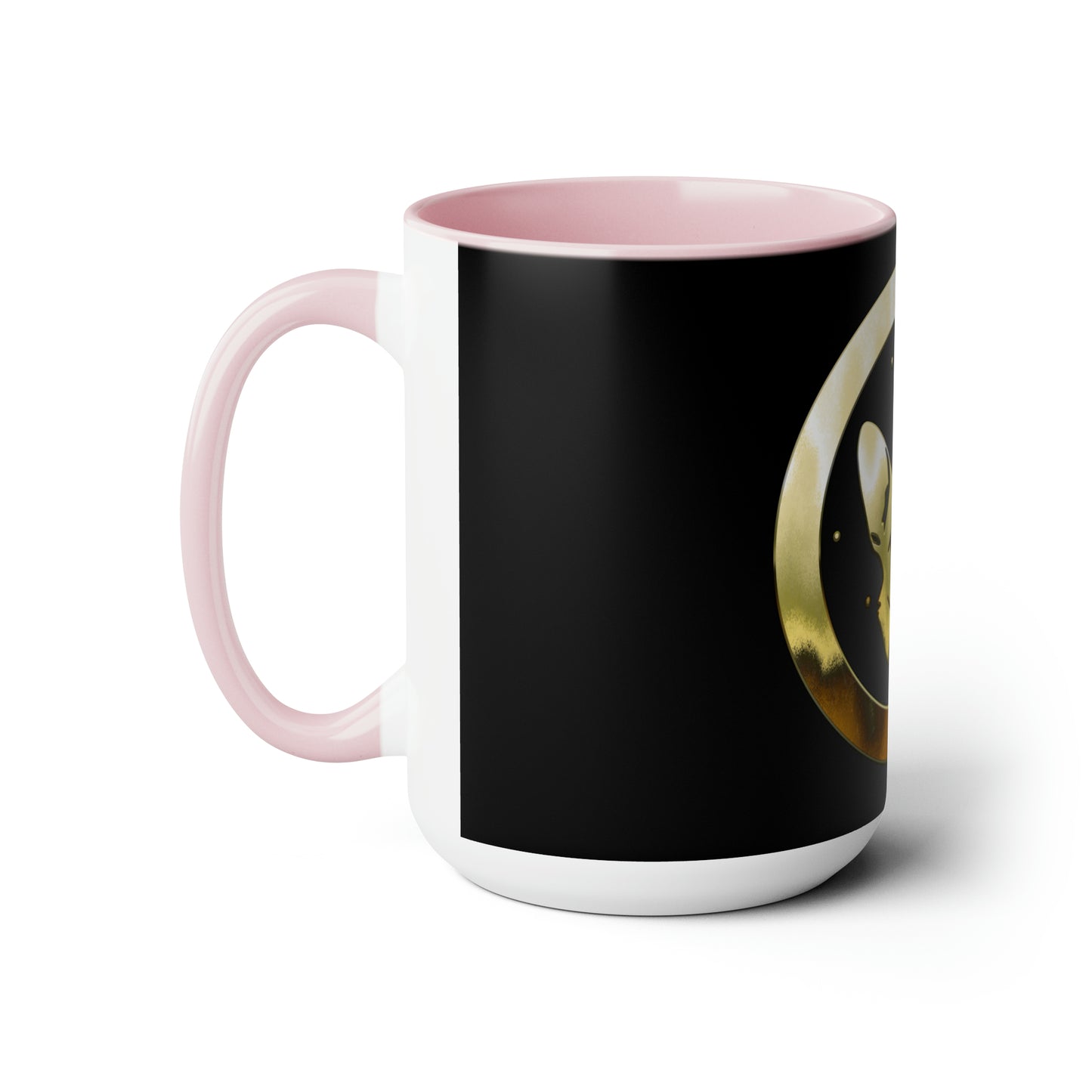 Dogarmpits Two-Tone Coffee Mugs, 15oz - Gold - Ears-up