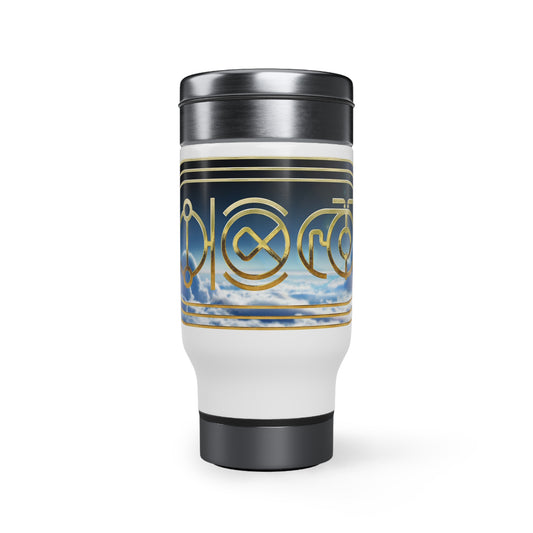 Stainless Steel Travel Mug with Handle, 14oz