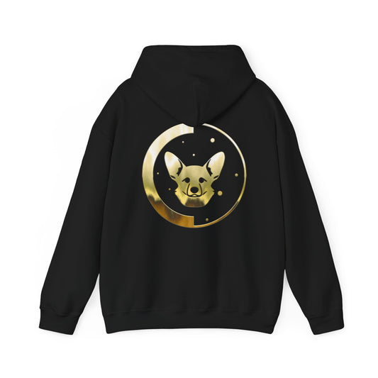 Dogarmpits Unisex Heavy Blend™ Hooded Sweatshirt - Gold - Ears-up