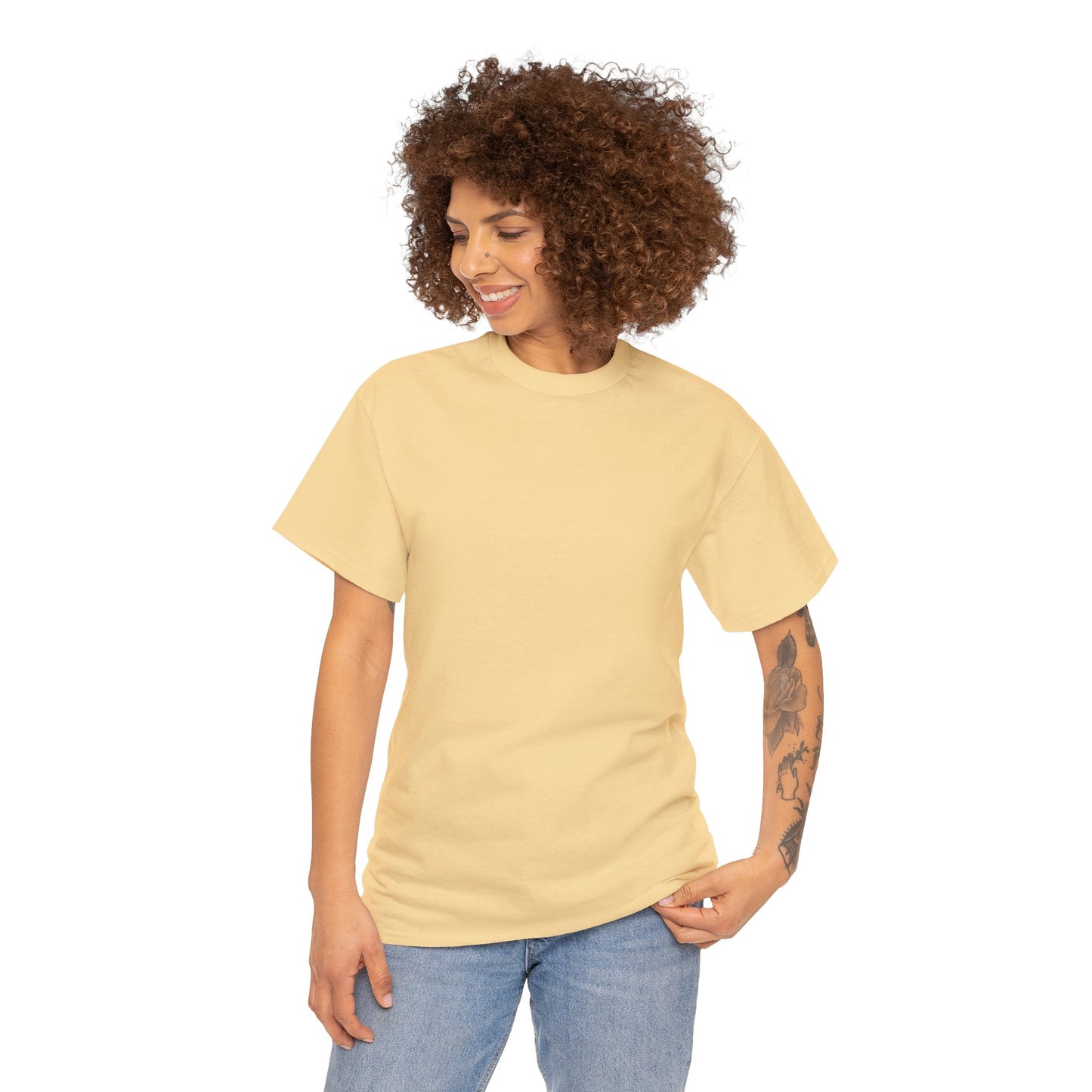 Dogarmpits - Unisex Heavy Cotton Tee - Gold Ears up