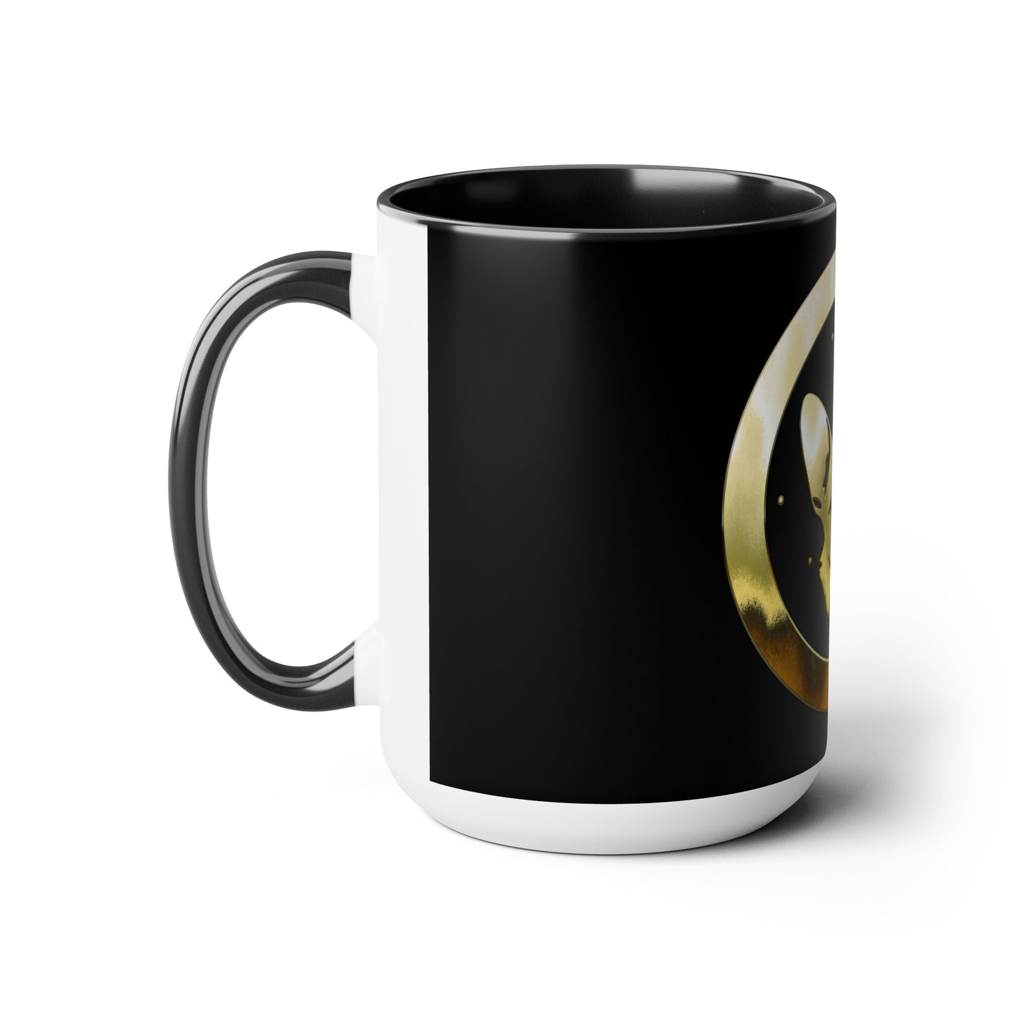 Dogarmpits Two-Tone Coffee Mugs, 15oz - Gold - Ears-up