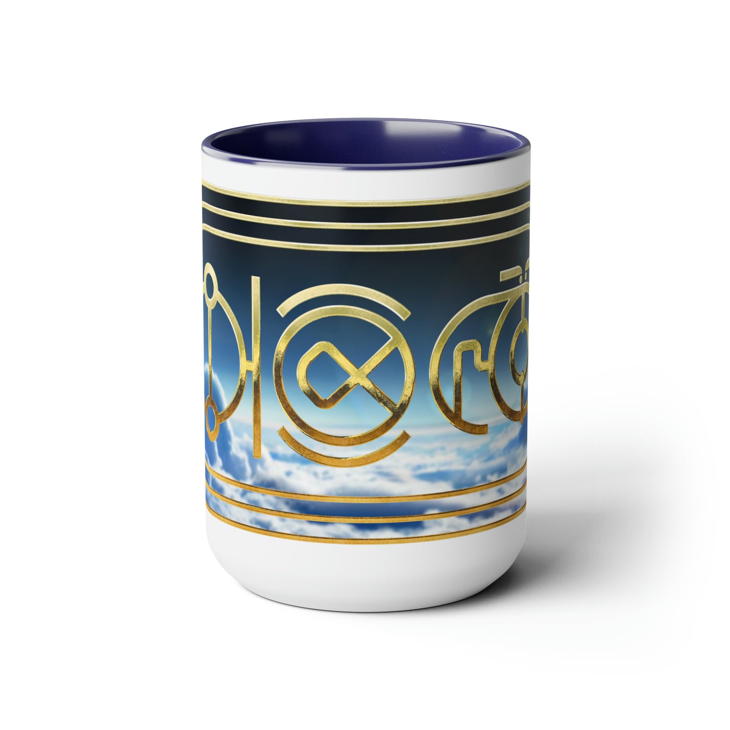 Two-Tone Coffee Mugs, 15oz