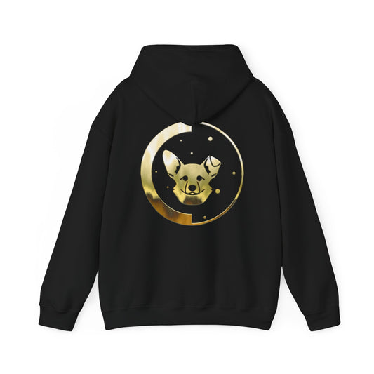 Dogarmpits Unisex Heavy Blend™ Hooded Sweatshirt - Gold - Ear-down