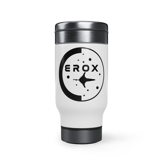 Stainless Steel Travel Mug with Handle, 14oz