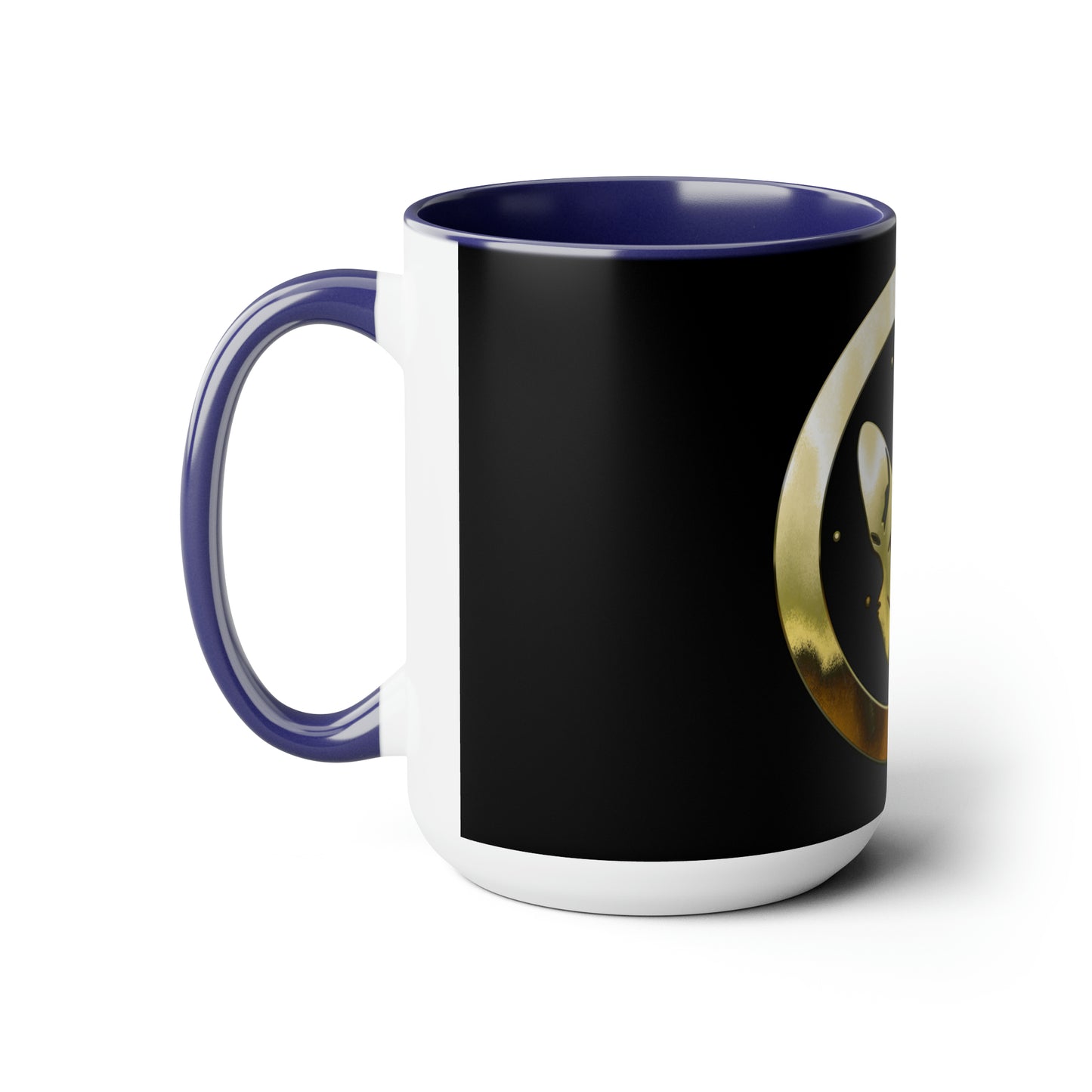 Dogarmpits Two-Tone Coffee Mugs, 15oz - Gold - Ears-up