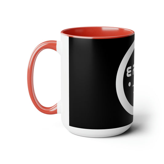 Two-Tone Coffee Mugs, 15oz