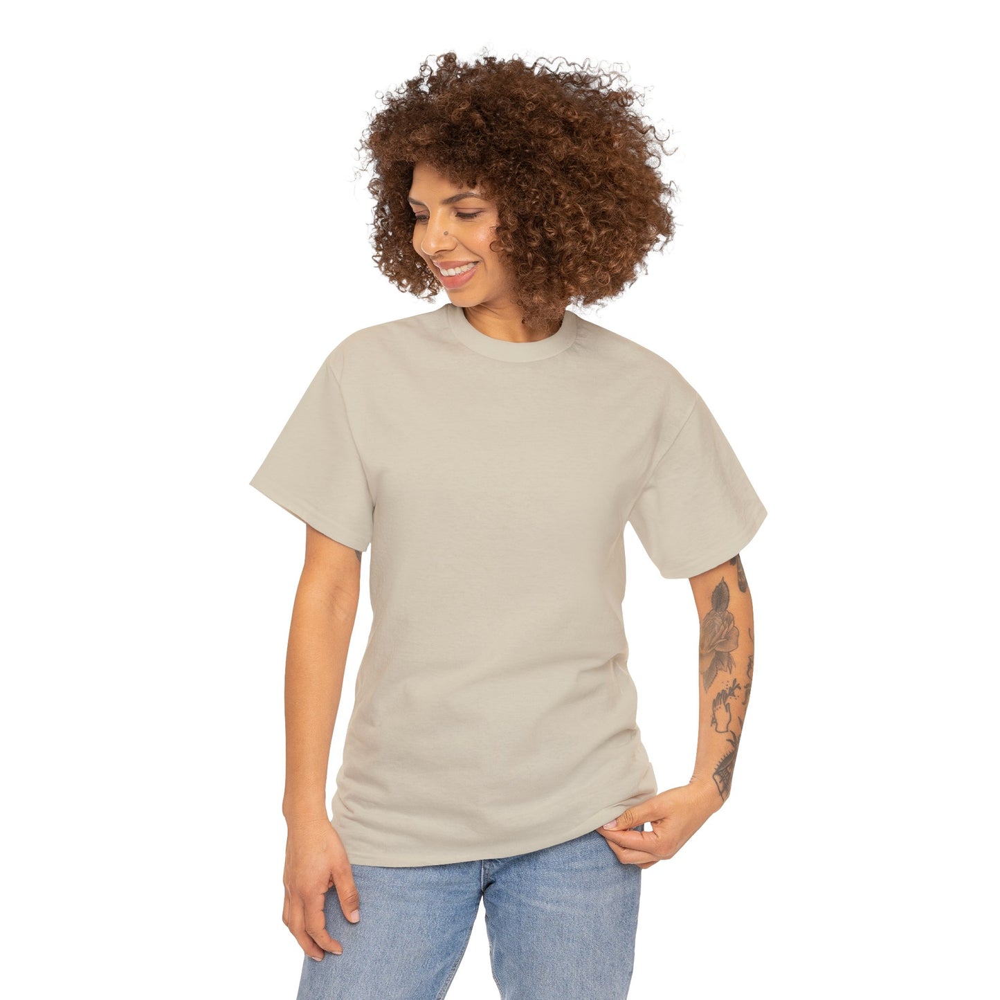 Dogarmpits Unisex Heavy Cotton Tee - Gold - Ear Down