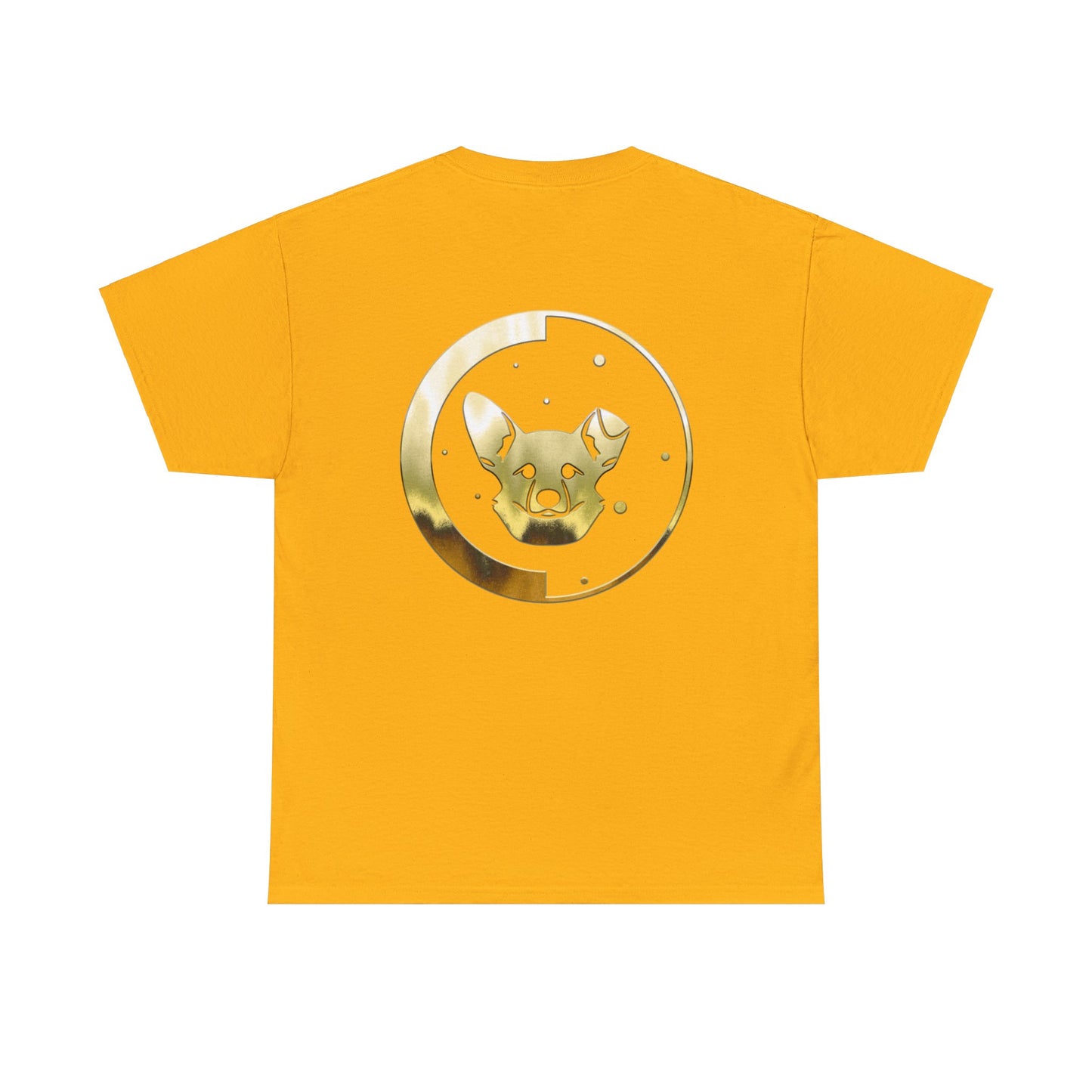 Dogarmpits Unisex Heavy Cotton Tee - Gold - Ear Down