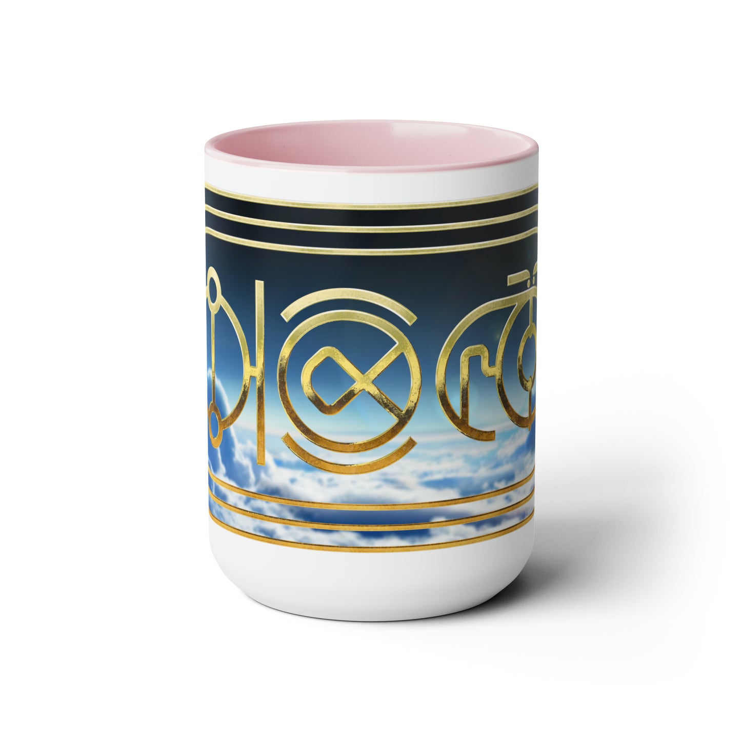 Two-Tone Coffee Mugs, 15oz